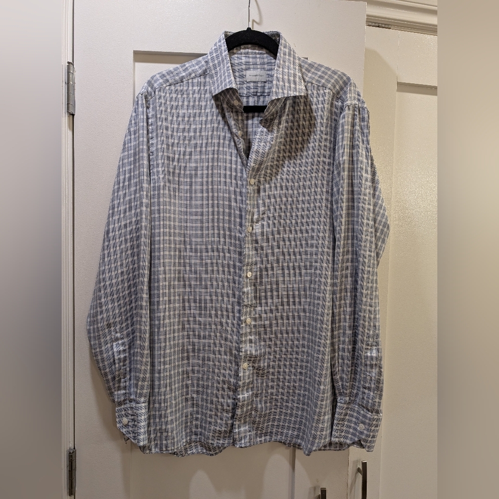 Erminegildo Zegna Checked Dress Shirt,17